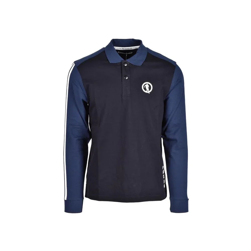 Bikkembergs Blue Cotton Polo Shirt - Zeiniez