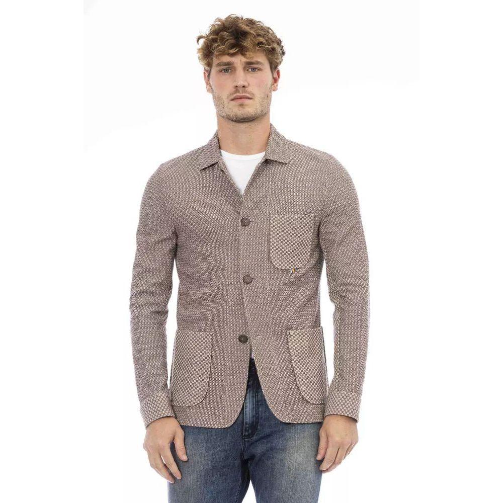 Distretto12 Beige Cotton Blazer - Zeiniez