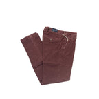 Jacob Cohen Burgundy Cotton Chino Pants - Zeiniez
