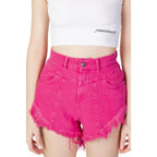 Hinnominate Fuchsia Cotton Short And Mini Shorts - Zeiniez