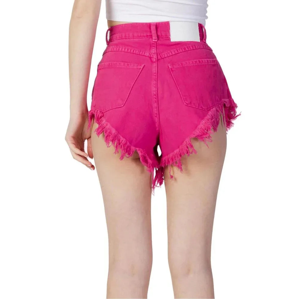 Hinnominate Fuchsia Cotton Short And Mini Shorts - Zeiniez