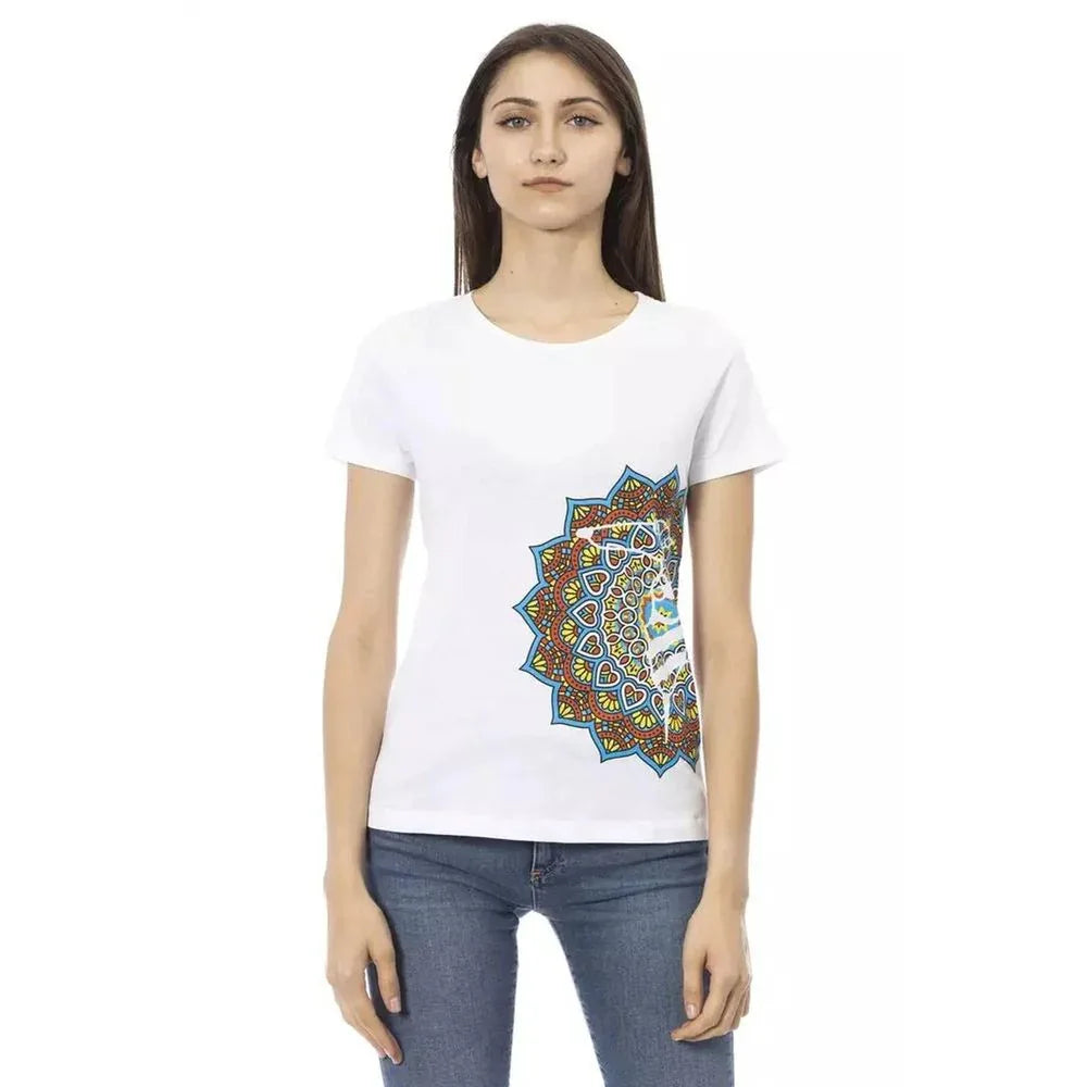 Trussardi Action White Cotton Tank Tops - Zeiniez