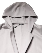 Dolce & Gabbana Off White Belted Long Trench Coat Men Jacket - Zeiniez