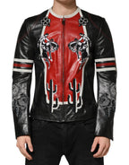 Dolce & Gabbana Multicolor Guns n' Roses Full Zip Men Biker Jacket - Zeiniez