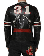 Dolce & Gabbana Multicolor Guns n' Roses Full Zip Men Biker Jacket - Zeiniez