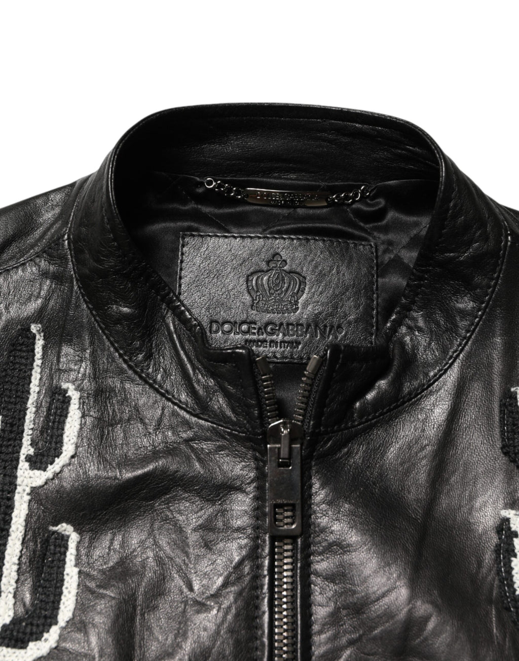 Dolce & Gabbana Black Guns n' Roses FullZip Men Biker Jacket