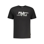 Fila Black Cotton Men T-Shirt - Zeiniez