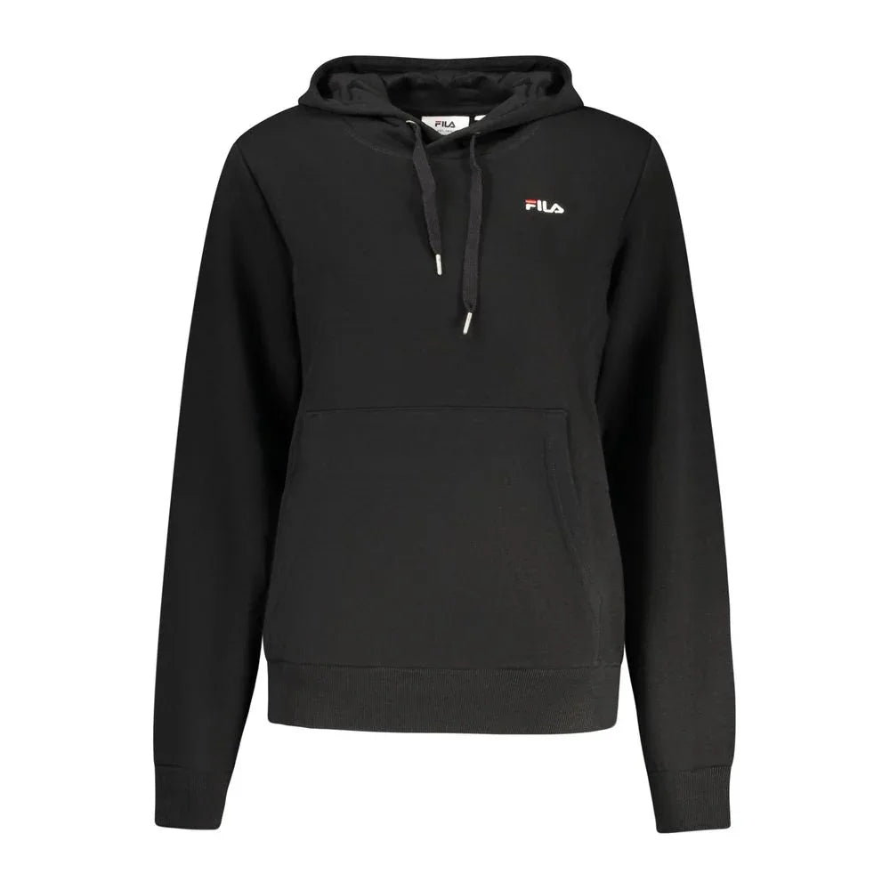 Fila Black Cotton Women's Hoodie - Zeiniez
