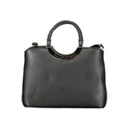 Mario Valentino Black Polyurethane Women Handbag