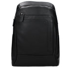 Piquadro Black Leather Backpack