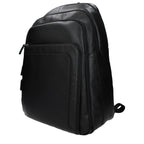 Piquadro Black Leather Backpack