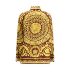 Versace Bordeaux Silk Shirt
