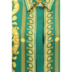 Versace Bicolor Silk Pattern Shirt - Zeiniez