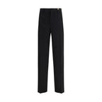 Versace Black Fleece Wool Dress Pants - Zeiniez