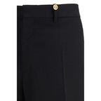 Versace Black Fleece Wool Dress Pants - Zeiniez