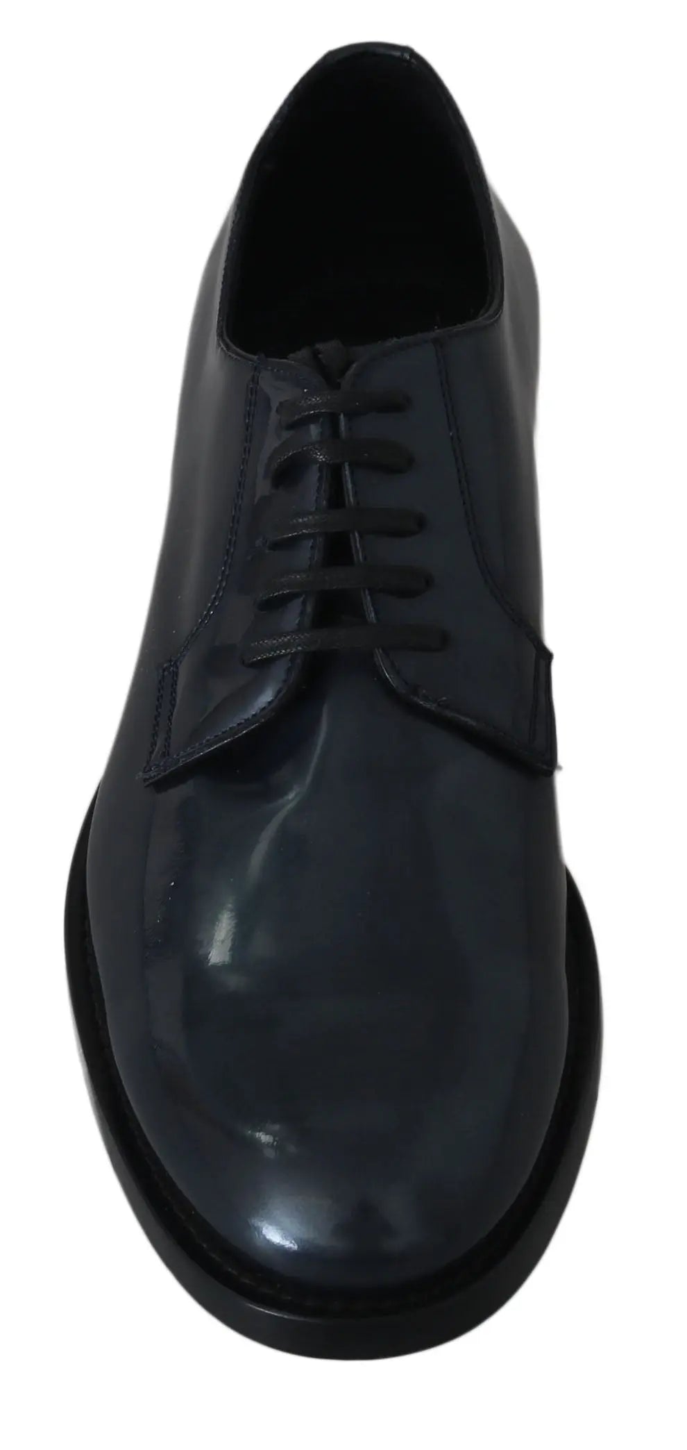 Dolce & Gabbana Blue Leather Derby Dress Formal Shoes - Zeiniez