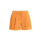 Fendi Orange Fleece Wool Bermuda Shorts - Zeiniez