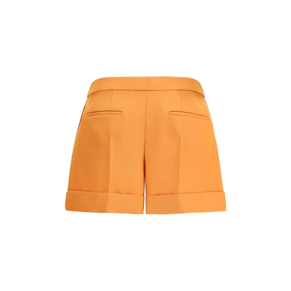 Fendi Orange Fleece Wool Bermuda Shorts - Zeiniez