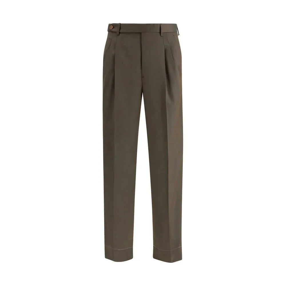 Brioni Bicolor Fleece Wool Casual Pants - Zeiniez