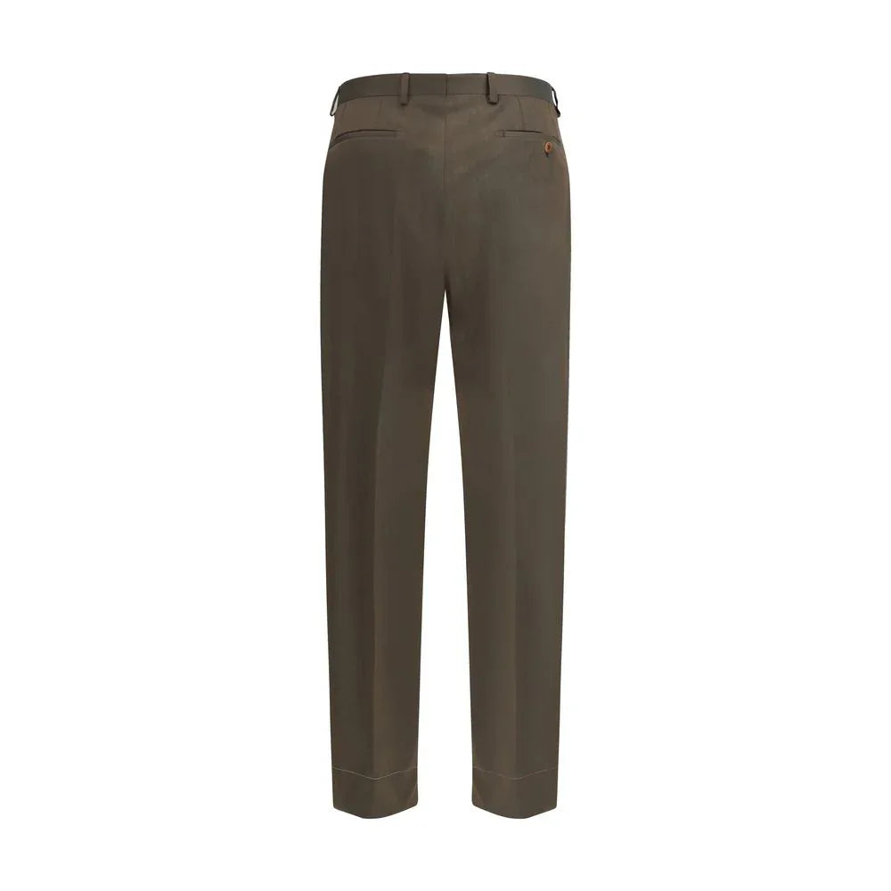 Brioni Bicolor Fleece Wool Casual Pants - Zeiniez