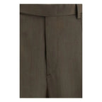 Brioni Bicolor Fleece Wool Casual Pants - Zeiniez